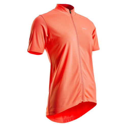 





Women's Short-Sleeved Cycling Jersey 100 - Coral