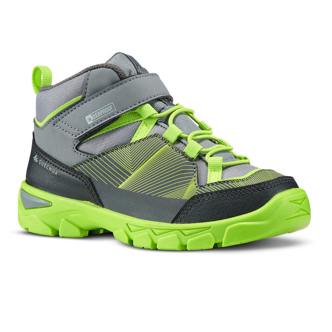 





Children's waterproof walking shoes - MH120 MID grey - size jr. 10 - ad. 2, photo 1 of 6