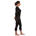Women’s Seamless Ski Base Layer Bottom - BL 580 I-Soft - Black/Purple