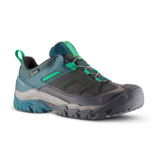 





Kids’ Waterproof Lace-up Hiking Shoes - CROSSROCK Sizes 2-5 Green