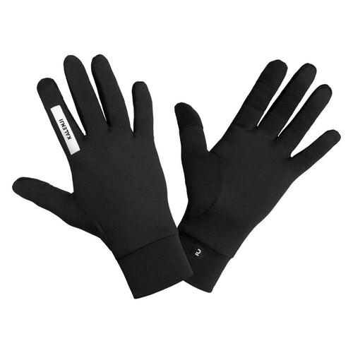 





KIPRUN WARM 100 V2 Unisex Touchscreen Running Gloves - Black