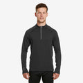 Men's BL 500 thermal base layer 1/2 zip ski top  - blue denim