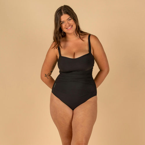





Dora Women's One-Piece Body-Sculpting Swimsuit with Flat Stomach Effect - Black