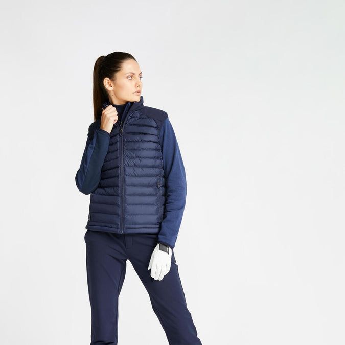 





Women's golf winter sleeveless padded jacket CW500 navy blue, photo 1 of 7