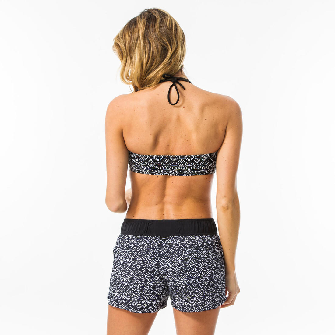 Women's bandeau swimsuit top with removable neck tie LORI ETHNI