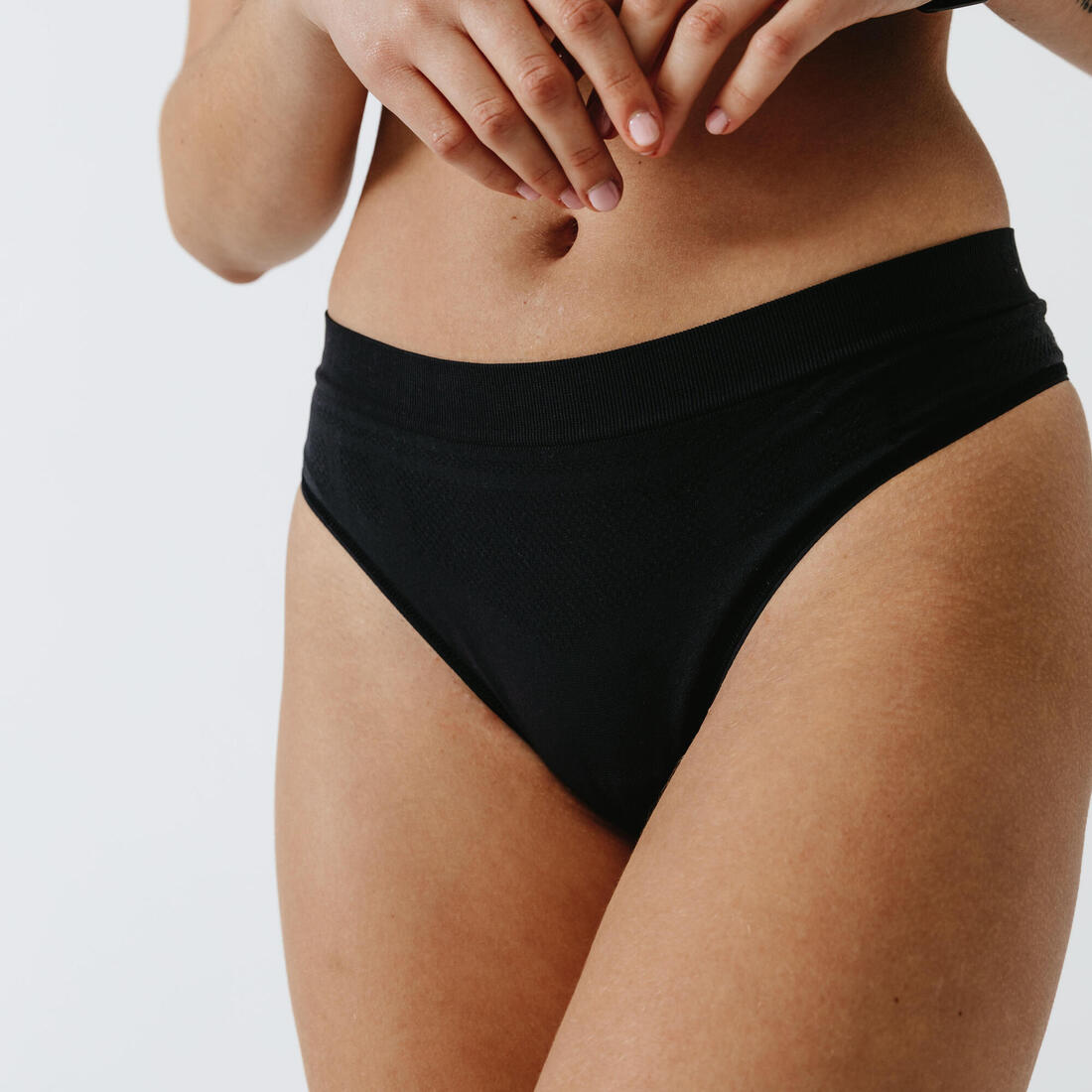 Women's Seamless Thong - Black