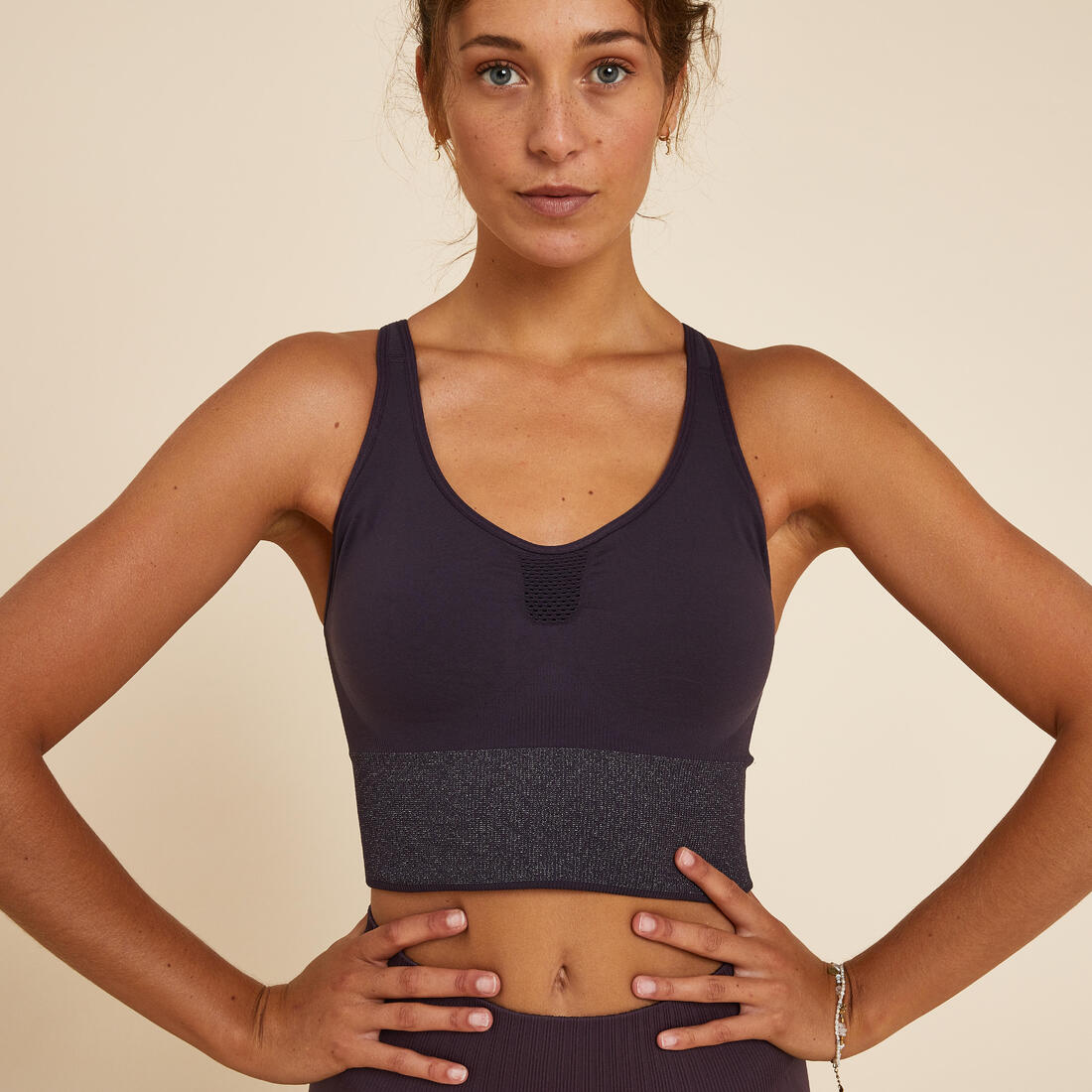 Long Dynamic Yoga Sports Bra