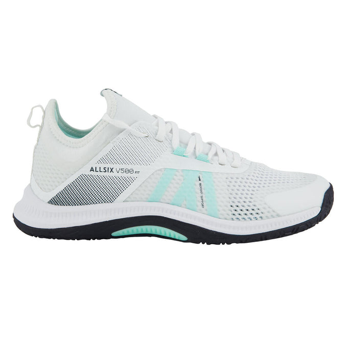 





Women's Regular Volleyball Shoes Fit 500 - White/Mint Green, photo 1 of 7