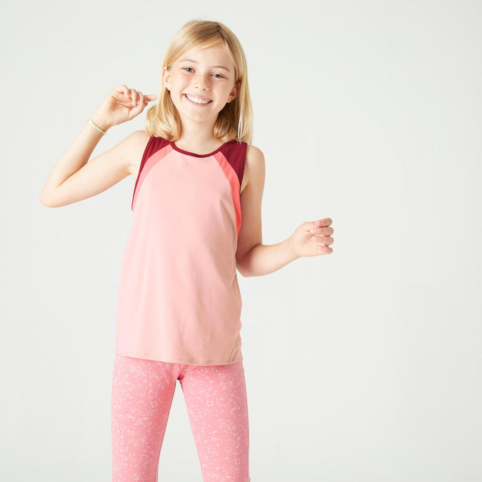 





Girls' Breathable Tank Top S500 - Pink, photo 1 of 7