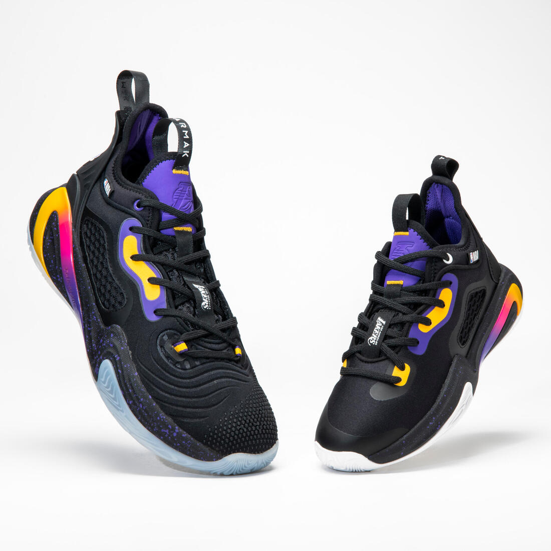 Kids' Basketball Shoes SE900 Mini Me - Black/NBA Los Angeles Lakers