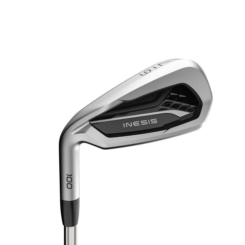 





Adult golf individual left-handed iron 100 size 1 steel - INESIS 100