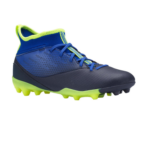 





Agility 500 MG Kids' High-Top Football Boots - Grey/Blue