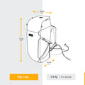 MEN’S TRAVEL TREKKING BACKPACK TRAVEL 900 70+6 L WITH SUITCASE OPENING