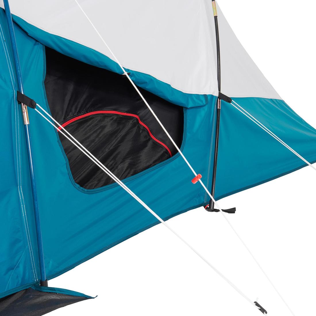 5 Man Blackout Tent With Poles - Arpenaz 5.2 F&B
