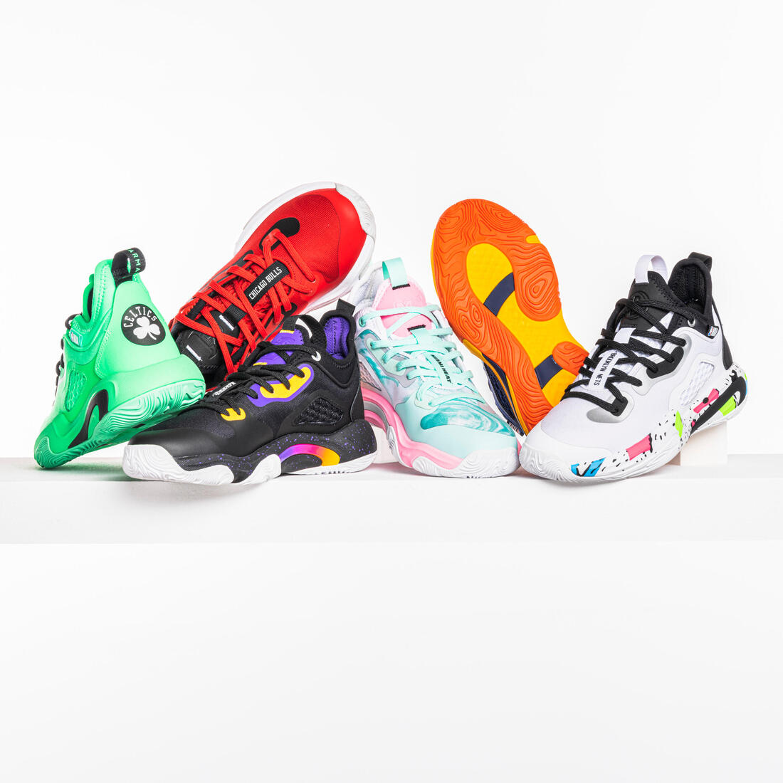Kids' Basketball Shoes SE900 Mini Me - Black/NBA Los Angeles Lakers
