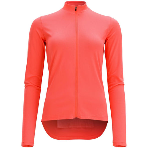 





100 Women's Long-Sleeved Road Cycling Jersey - Coral