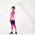 Kiprun Care Women's Breathable Running Cropped Bottoms - Black / blue