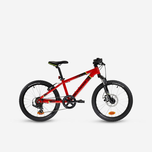 





Kids' 20-inch lightweight aluminium mountain bike, red