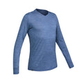 Men's long-sleeved Merino wool trekking t-shirt - TRAVEL 500