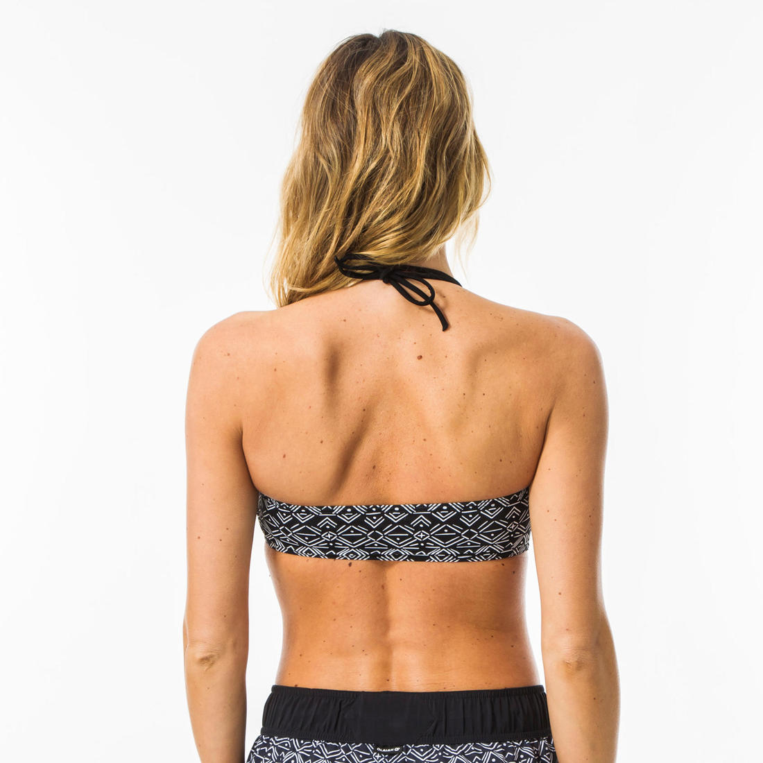 Women's bandeau swimsuit top with removable neck tie LORI ETHNI