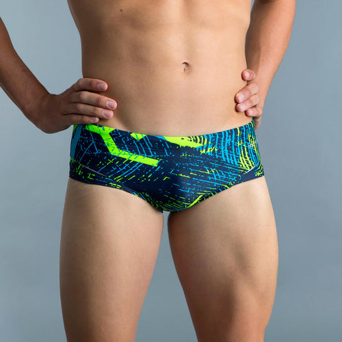 





Men’s swimming square-cut trunks 900 koli green