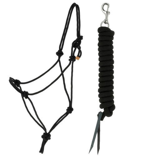 





Horse Riding Ethological Halter & Rope Set For Horse/Pony Whisperer - Black