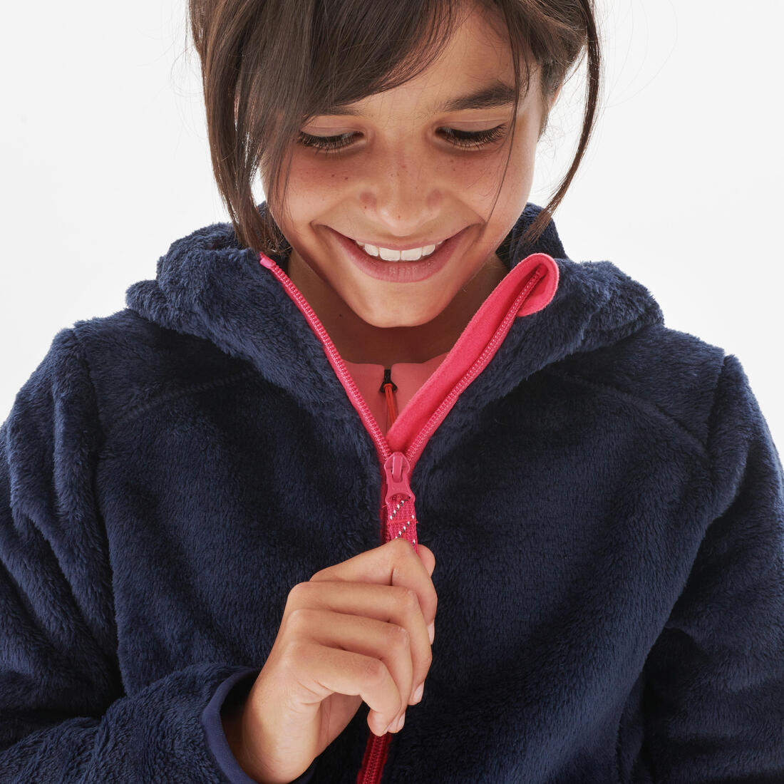 Kids’ Warm Hiking Fleece Jacket - MH500 Aged 7-15