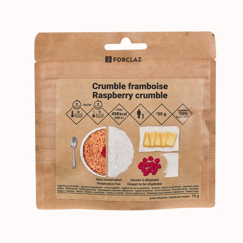 





Freez-dried dessert - Raspberry crumble - 50 g