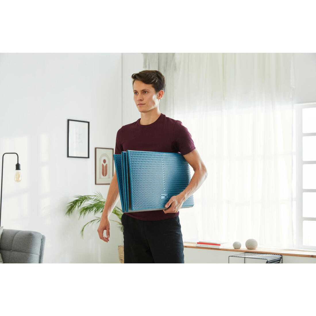 Folding Fitness Mat 100 - 160 cm x 58 cm x 7 mm