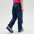 Kids’ Waterproof Hiking Over Trousers - MH100 Aged 2-6 - Navy Blue